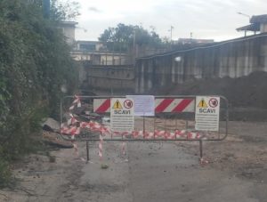 Lavori a monte della "ex Grafitalia"